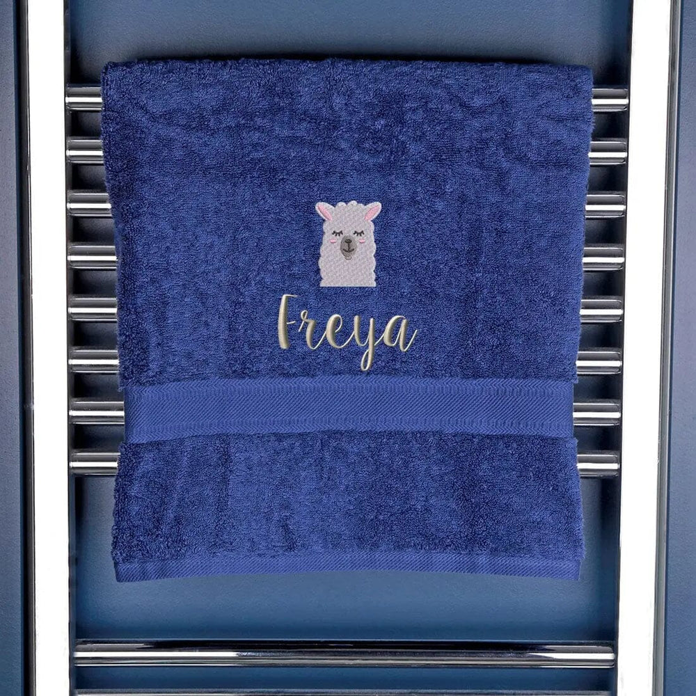 Children's Llama Bath Towel - Duncan Stewart 1978 Egyptian-Royal Duncan Stewart 1978