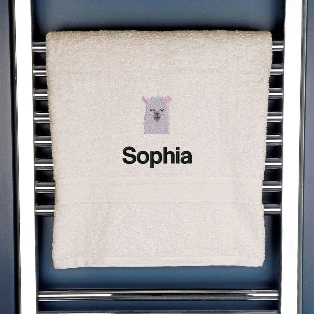 Children's Llama Bath Towel - Duncan Stewart 1978 Egyptian-White Duncan Stewart 1978