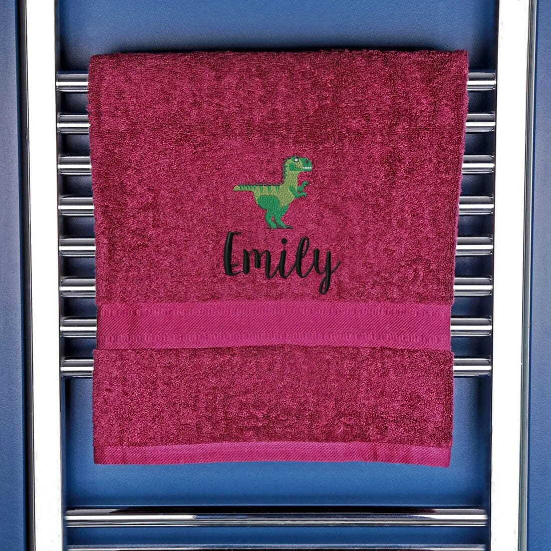 Personalised Dinosaur Bath Towel