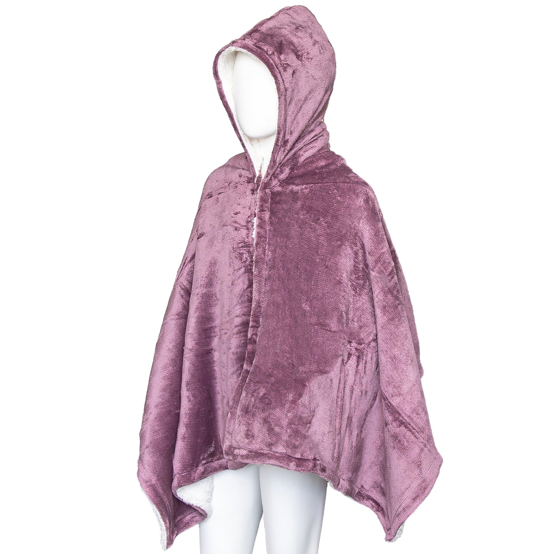 Kids hooded sherpa blanket Lavender