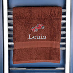 Children's Race Car Bath Towel - Duncan Stewart 1978 Egyptian-Chocolate Duncan Stewart 1978