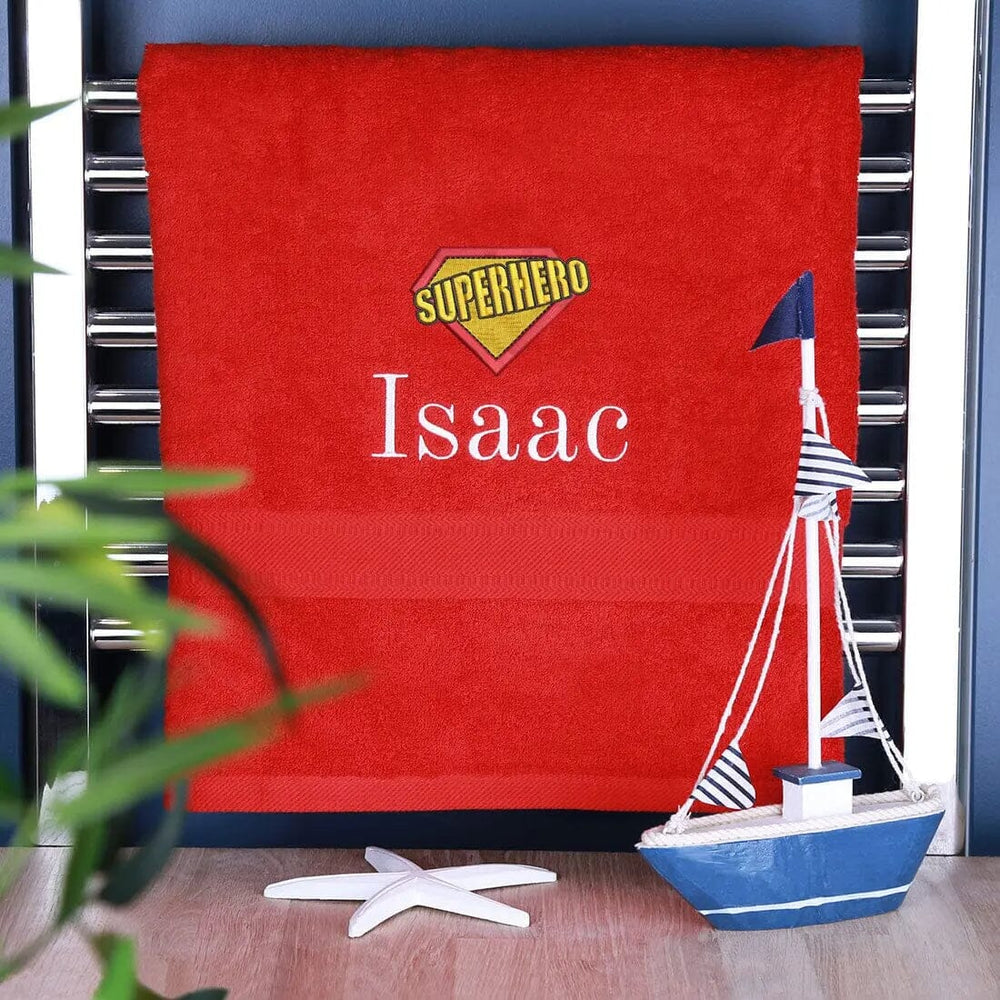 Children's Super Hero Logo Bath Towel   