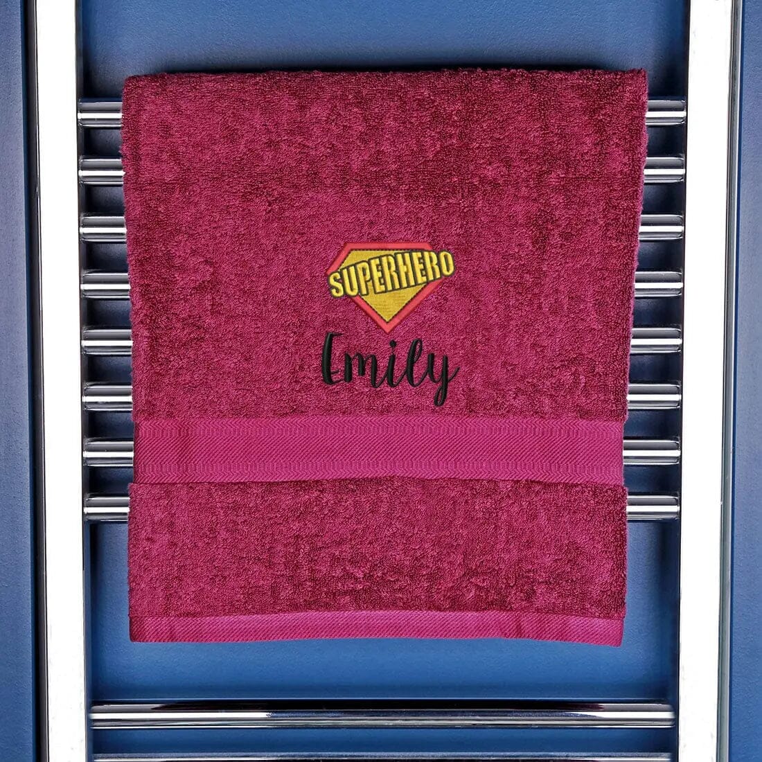 Super Hero Logo Bath Towel