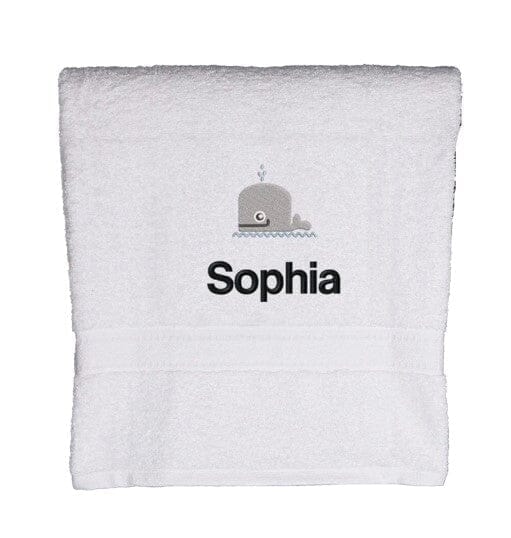 Children's whale Bath Towel