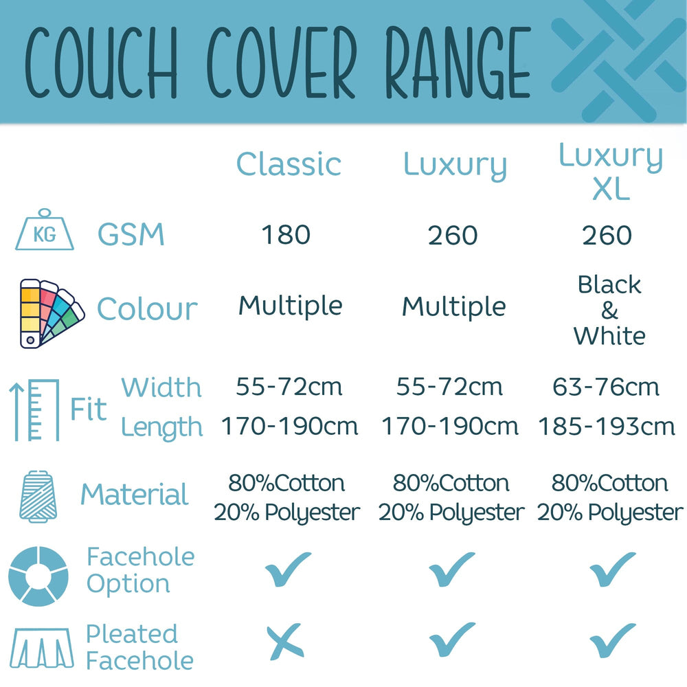 CLEARANCE Aztex Luxury Massage Couch Cover - XL