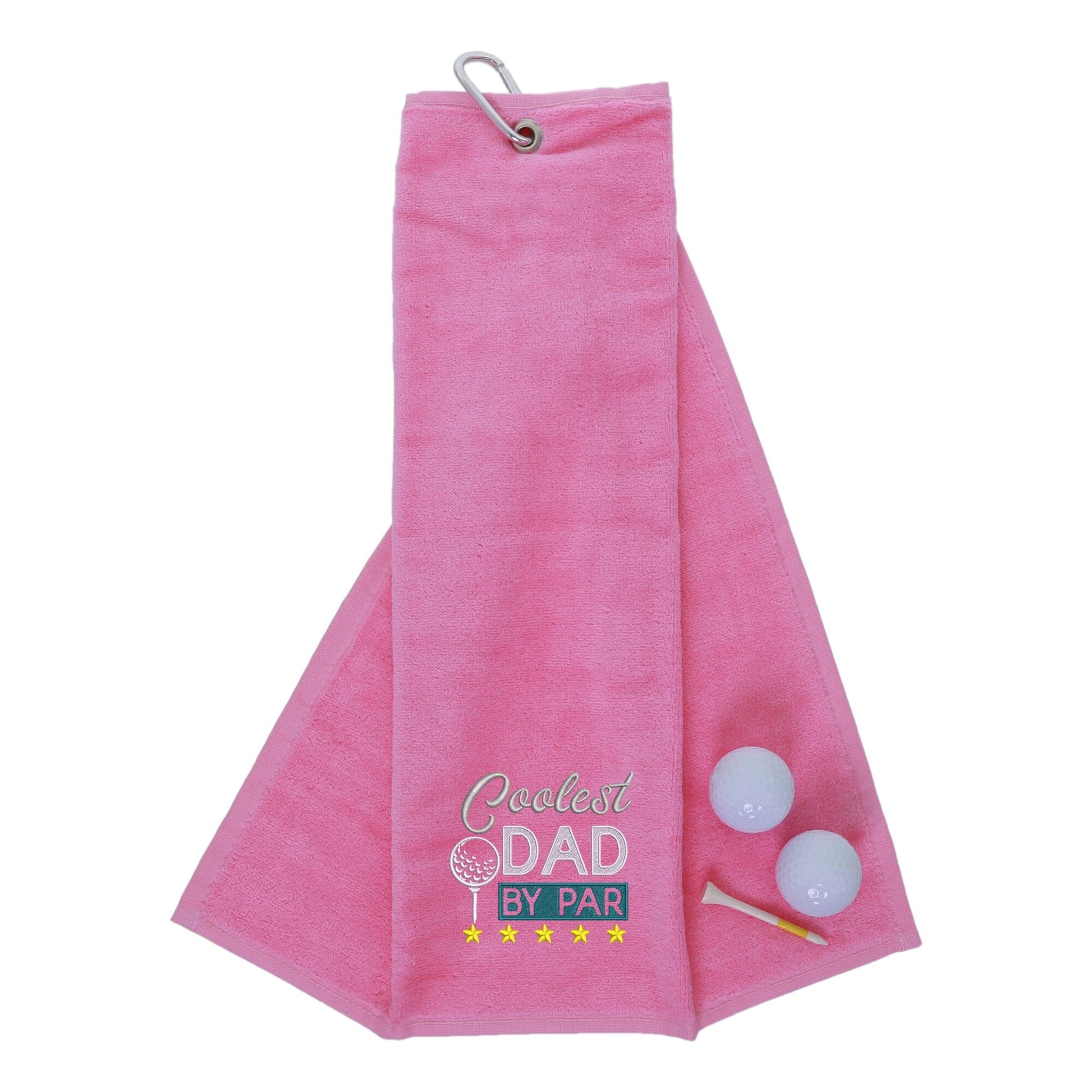 Coolest Dad By Par Novelty Golf Towel