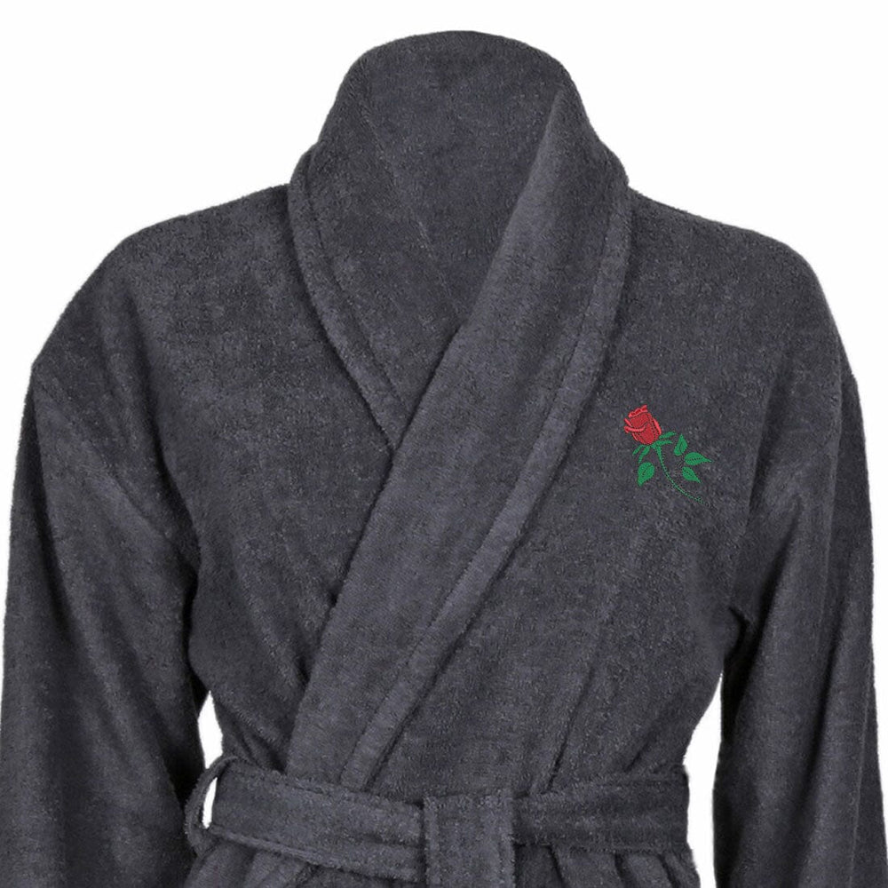 Cotton Shawl Collar Birth Flower Bathrobe