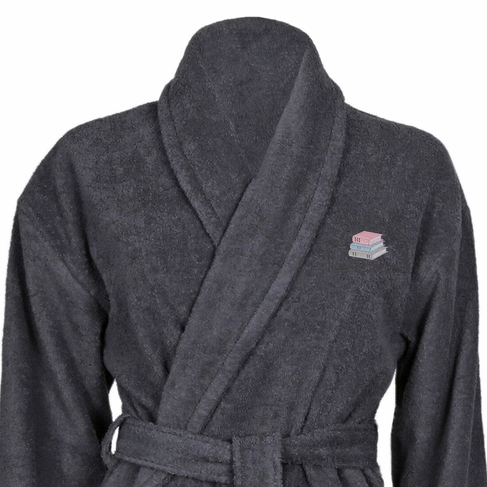 Cotton Shawl Collar Book Lovers Bathrobe