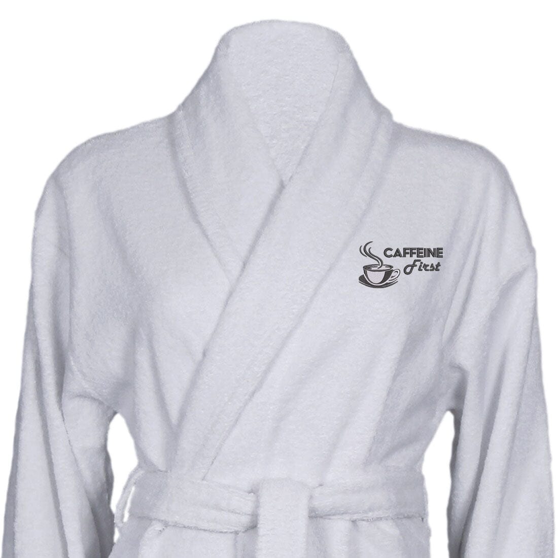 Cotton Shawl Collar Caffeine First Bathrobe