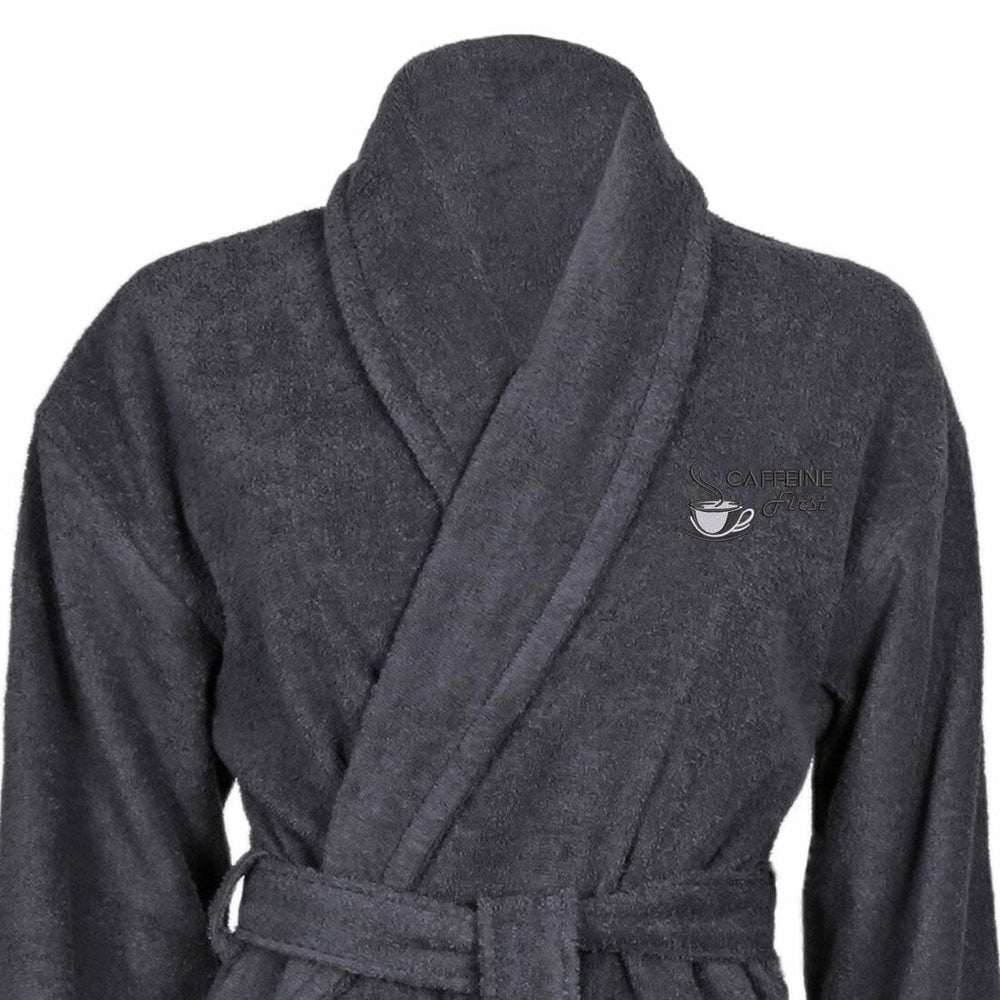 Cotton Shawl Collar Caffeine First Bathrobe