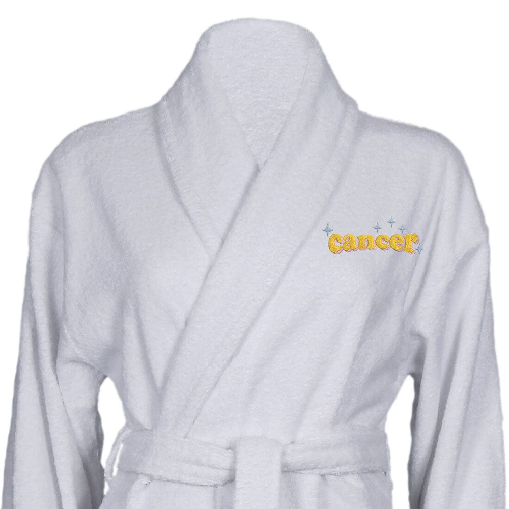 Cotton Shawl Collar Star Sign Bathrobe
