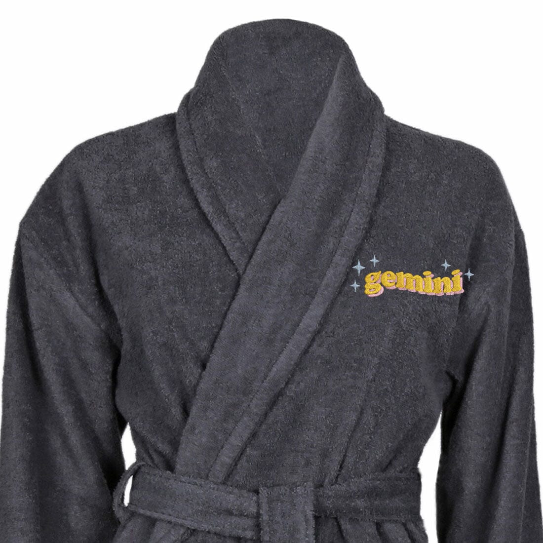 Cotton Shawl Collar Star Sign Bathrobe