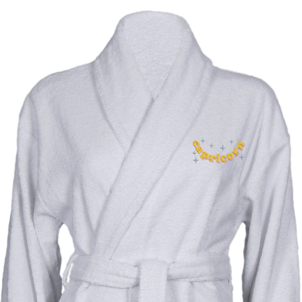 Cotton Shawl Collar Star Sign Bathrobe