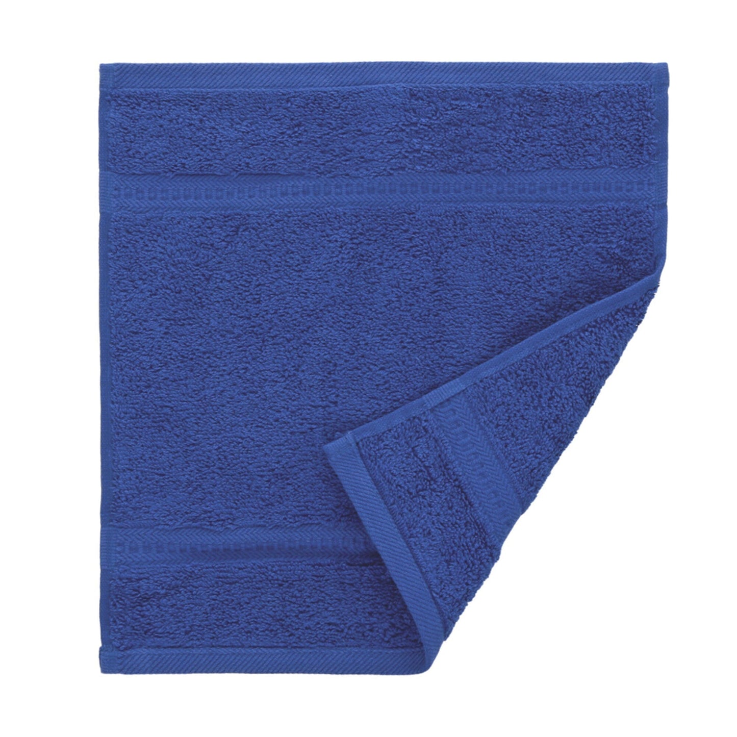 Royal Blue egyptian cotton 550gsm face cloth white background