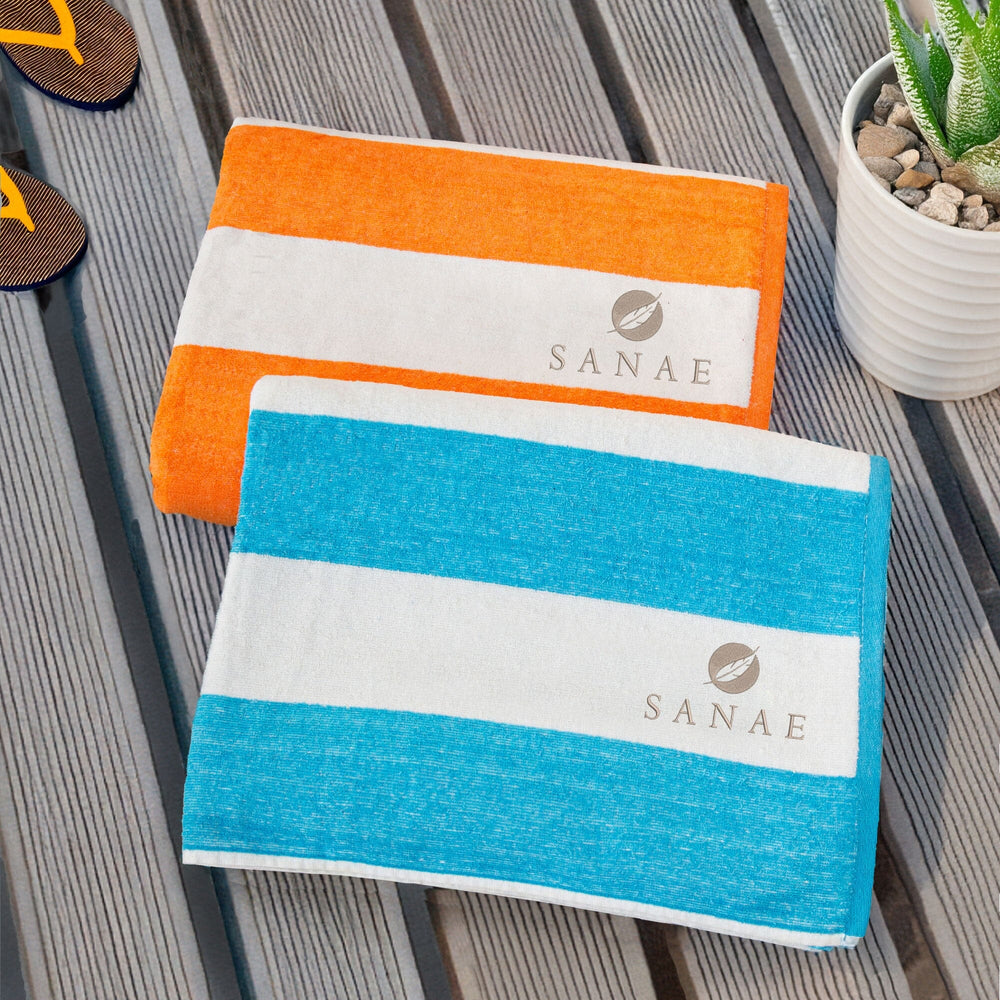 XL cabana towels with business logo