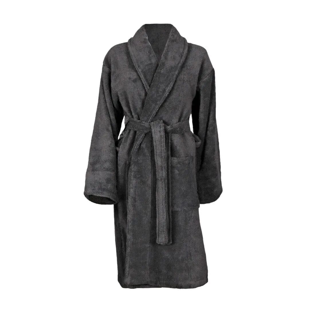 Egyptian Cotton Shawl Collar Bathrobe 550gsm - Duncan Stewart 1978 Egyptian-Slate-Medium Duncan Stewart 1978