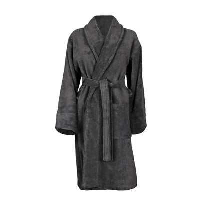 Egyptian Cotton Shawl Collar Bathrobe 550gsm - Duncan Stewart 1978 Egyptian-Slate-Medium Duncan Stewart 1978