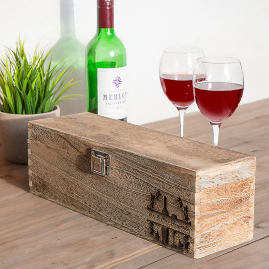  Engraved Couples Wine Keepsake Box