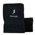 Fitness Bath Towel Egyptian - Black  