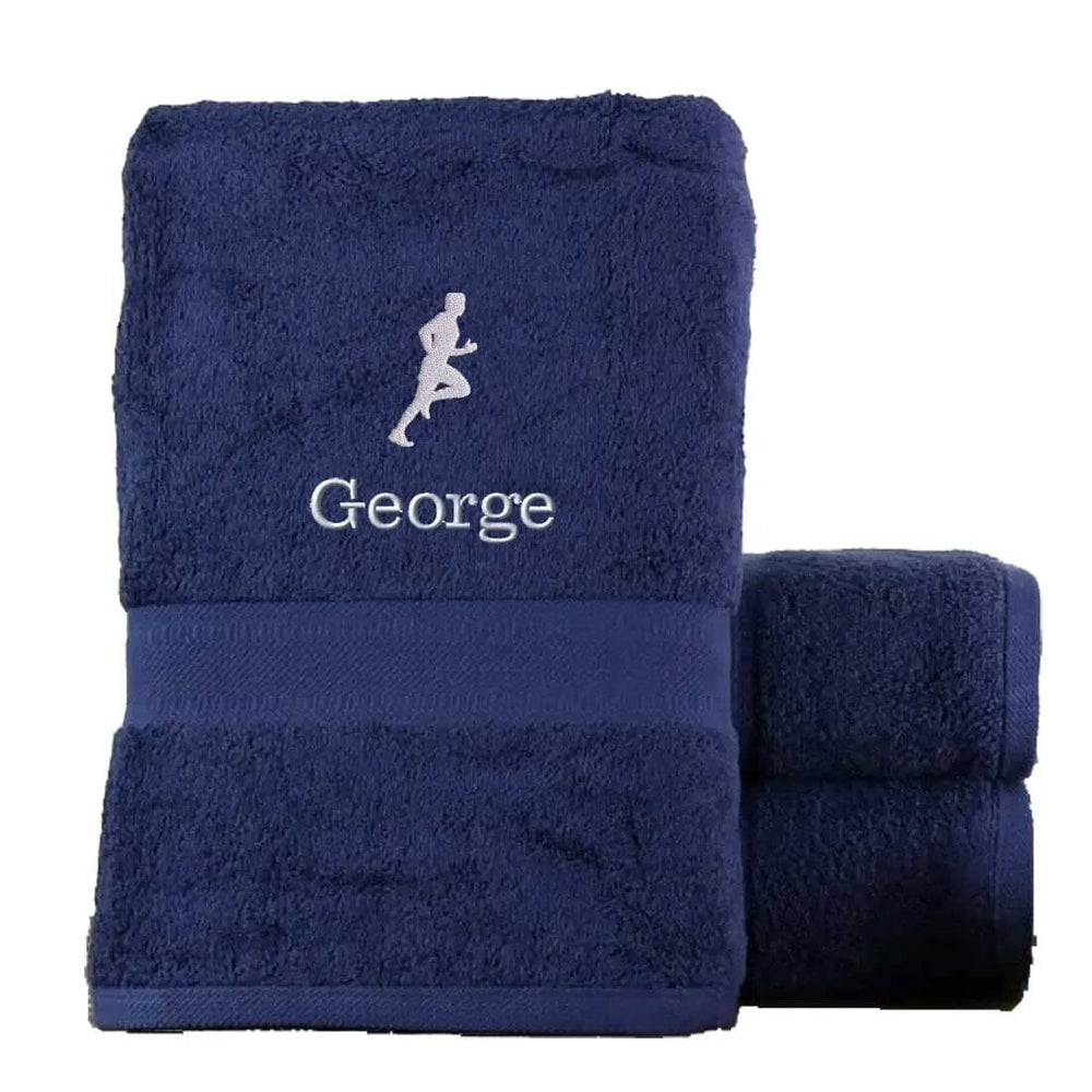 Fitness Bath Towel Egyptian - Navy  