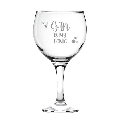 Personalised Birthday Gin Glass With Name And Age aztex