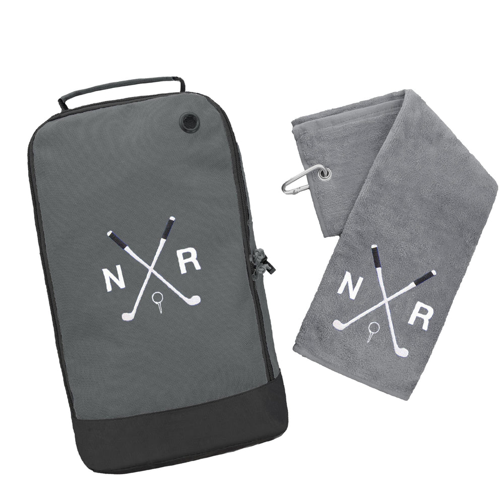 Golf Shoe Bag and Towel Set