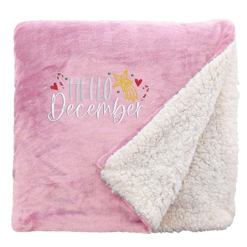 Hello December Cosy Home Christmas Snuggle Blanket