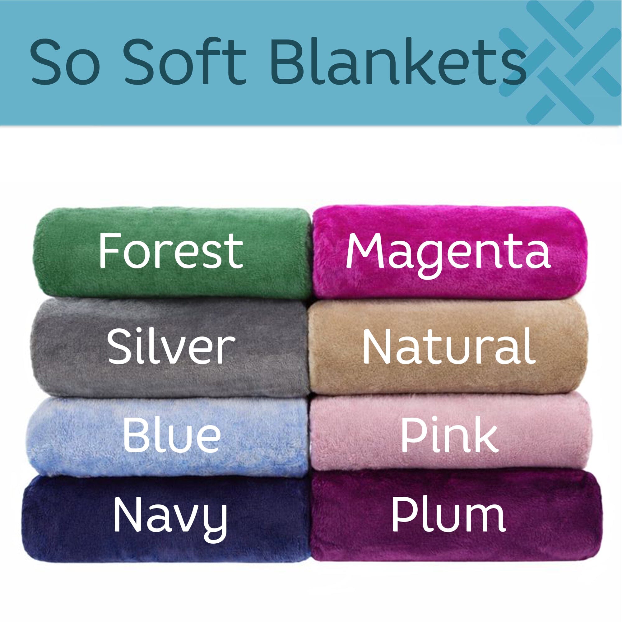 so soft blankets colour selection infographic