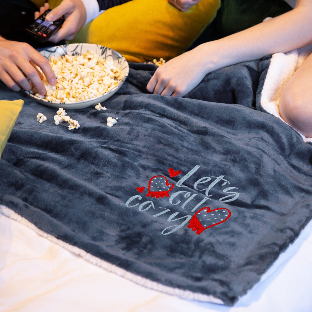 Let's Get Cozy Christmas Snuggle Blanket