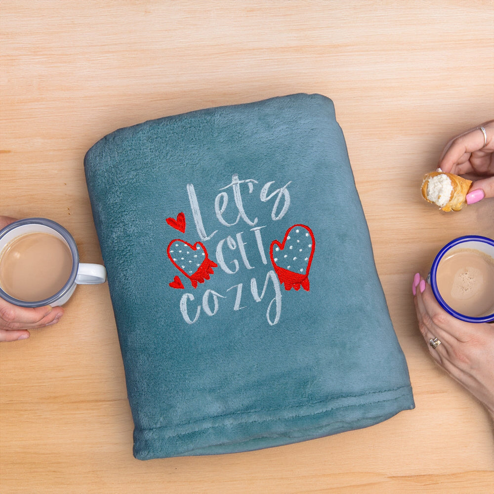 Let's Get Cozy Christmas Snuggle Blanket
