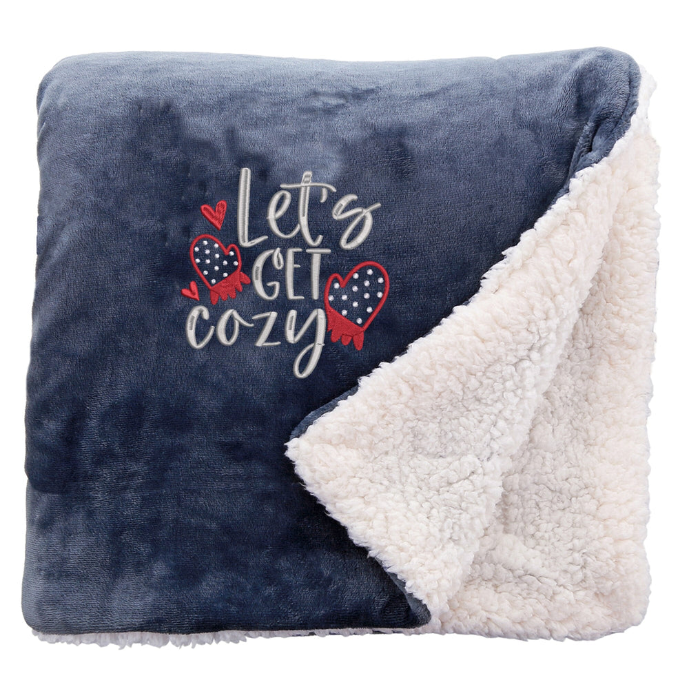 Let's Get Cozy Christmas Snuggle Blanket