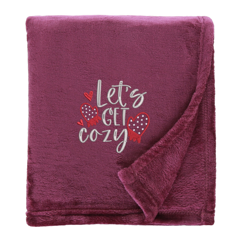 Let's Get Cozy Christmas Snuggle Blanket
