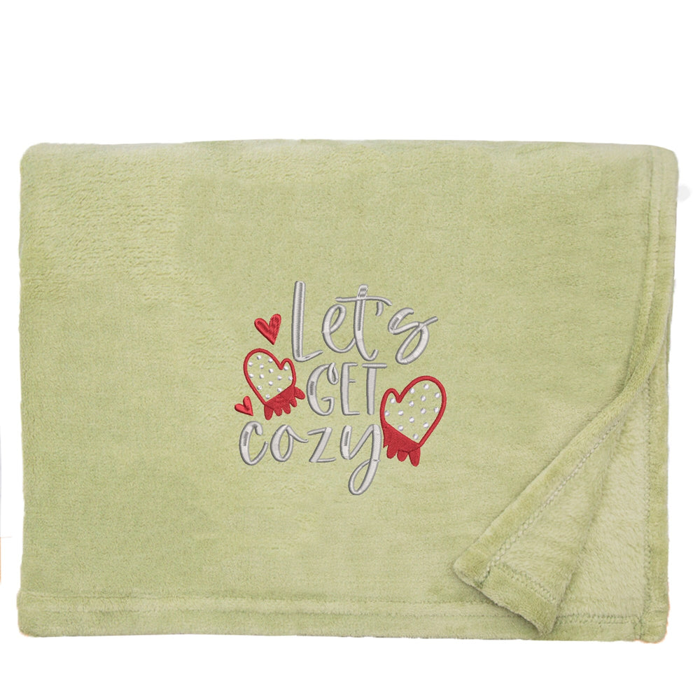 Let's Get Cozy Christmas Snuggle Blanket