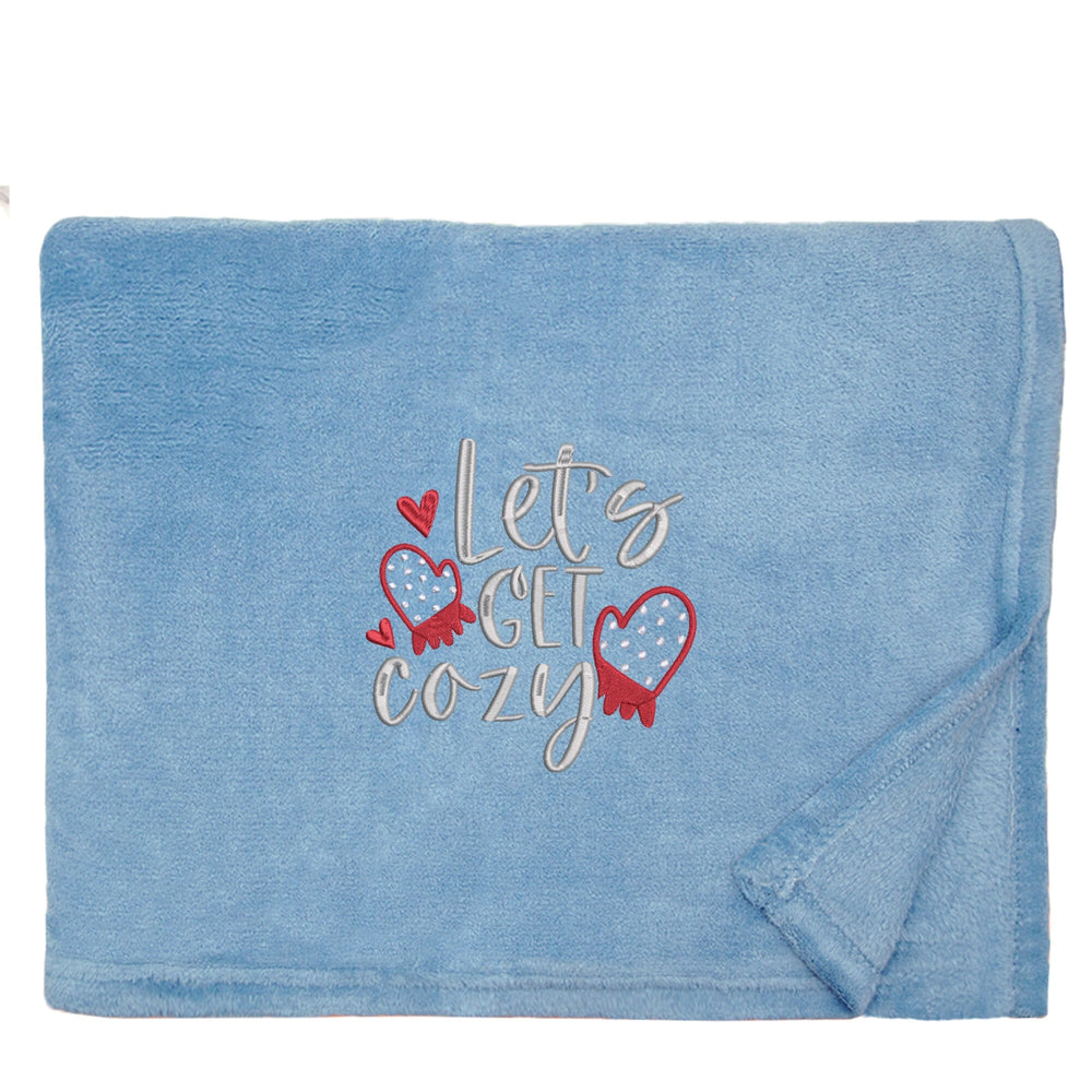 Let's Get Cozy Christmas Snuggle Blanket