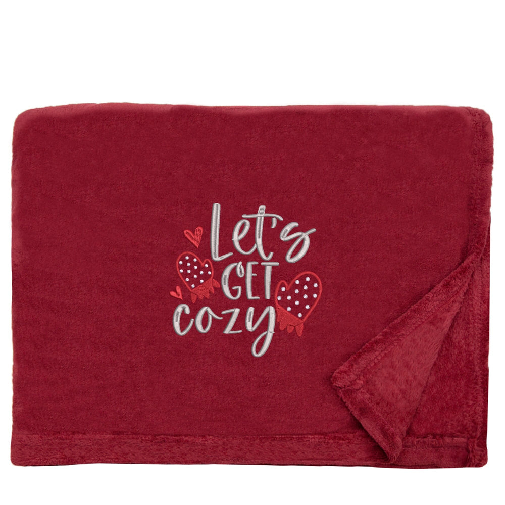 Let's Get Cozy Christmas Snuggle Blanket