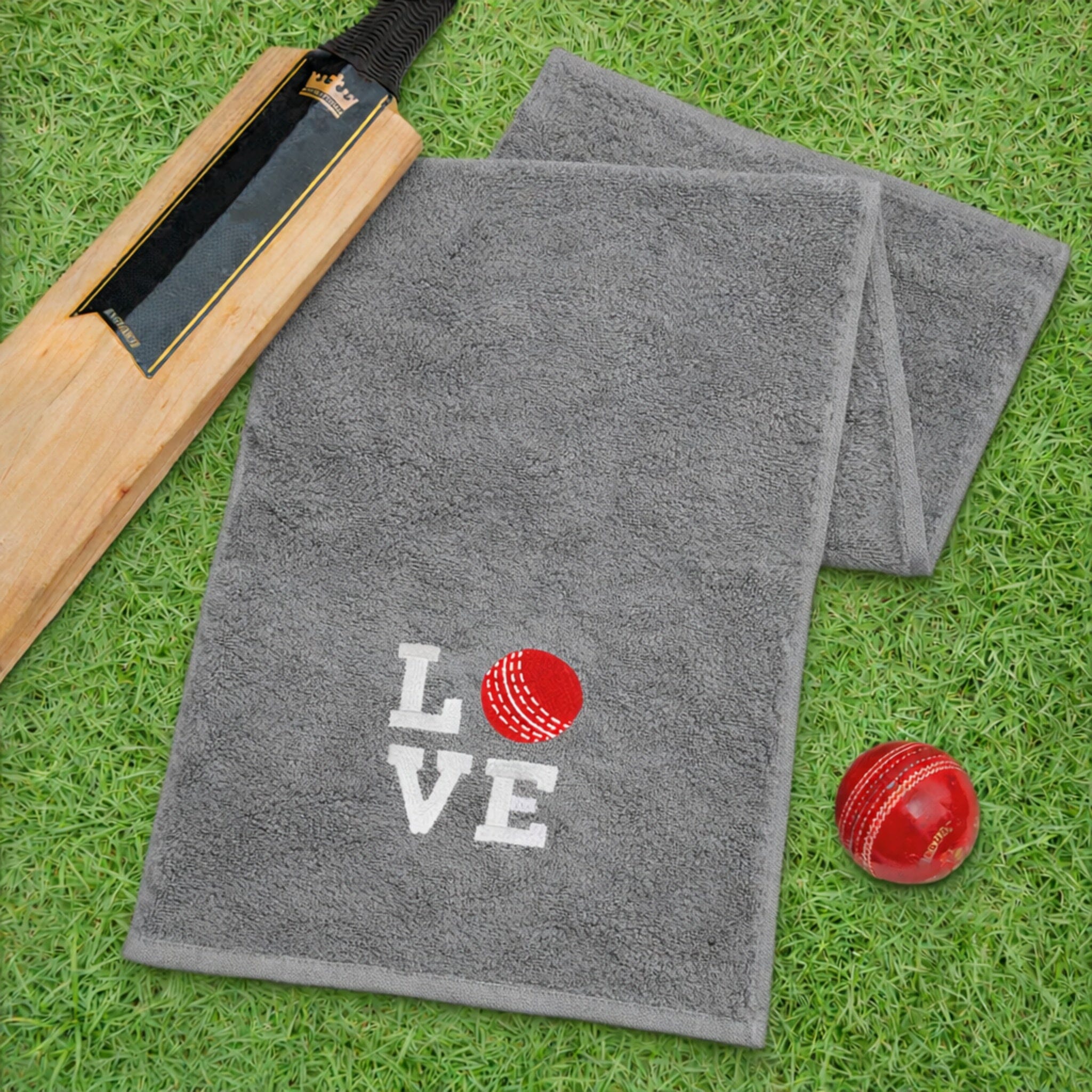 grey cricket towel