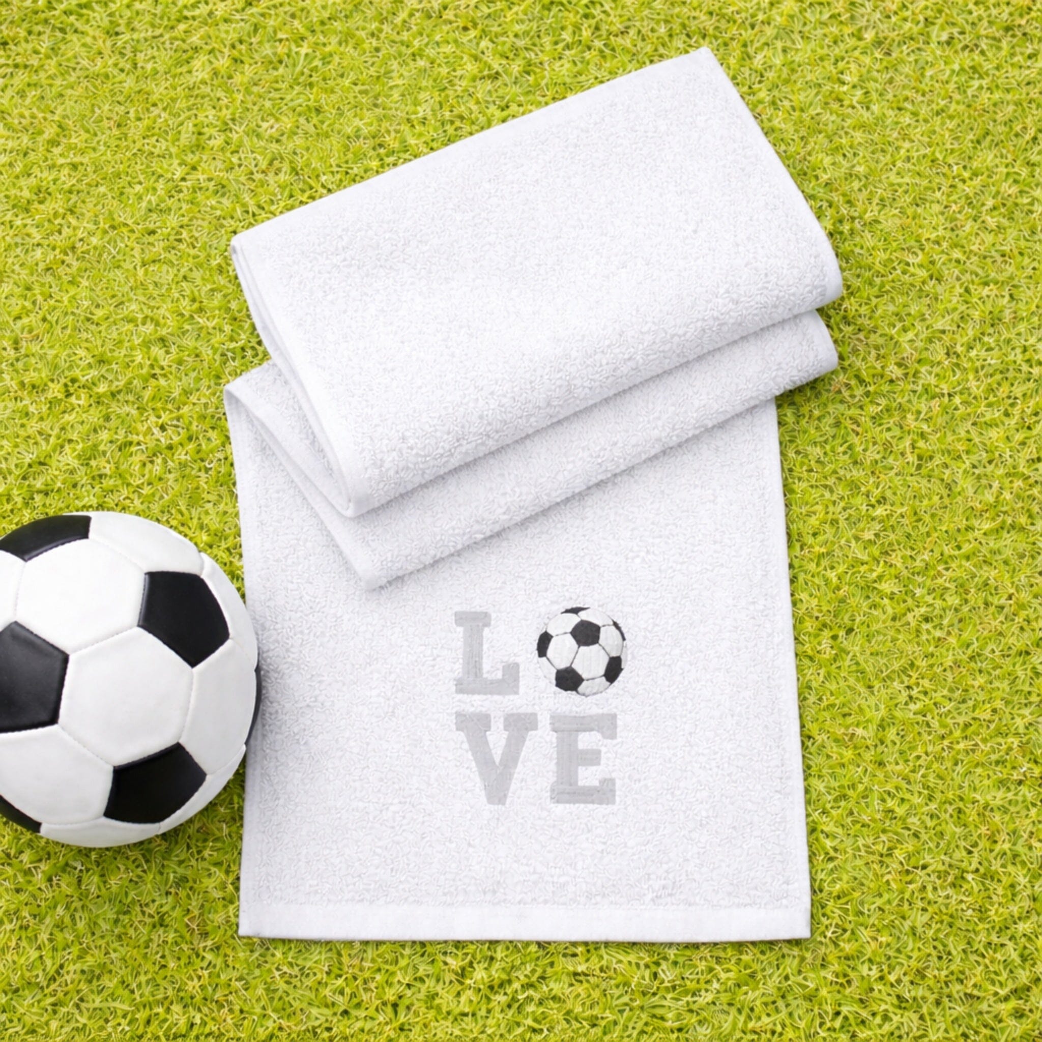 white football towel