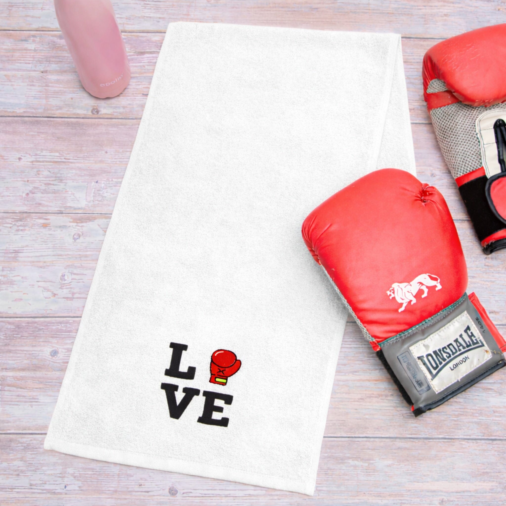 white boxing towel
