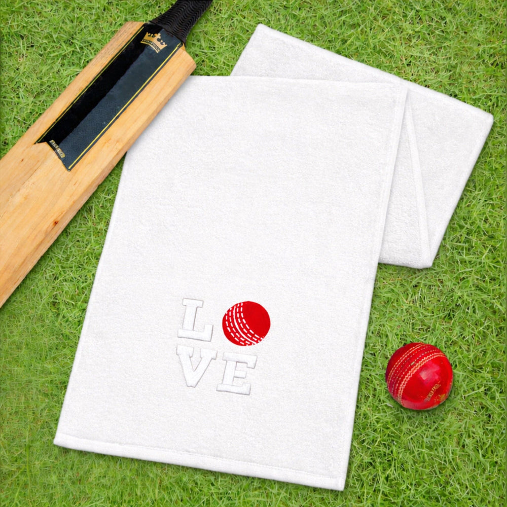 white cricket towel