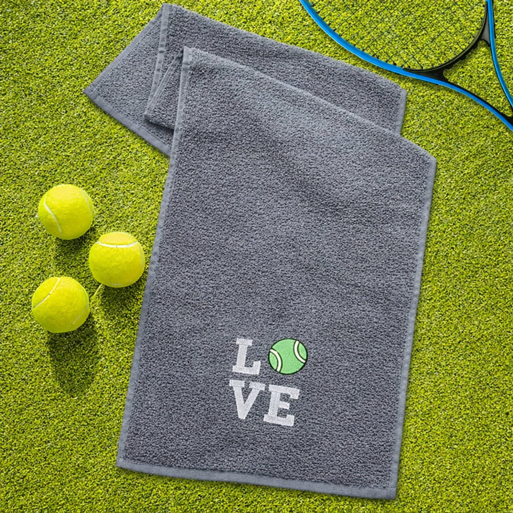 grey tennis towel