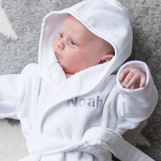 New Born Baby Dressing Gown And Slipper Set