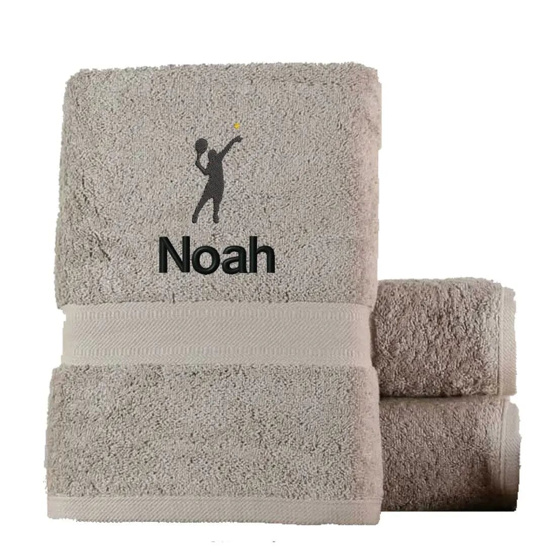 Novelty Egyptian Cotton Tennis Towel Egyptian - Natural  