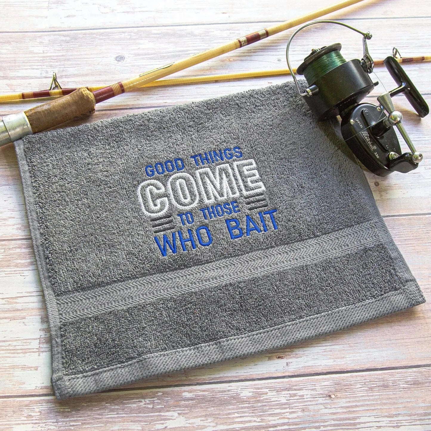 slate grey fishing towel