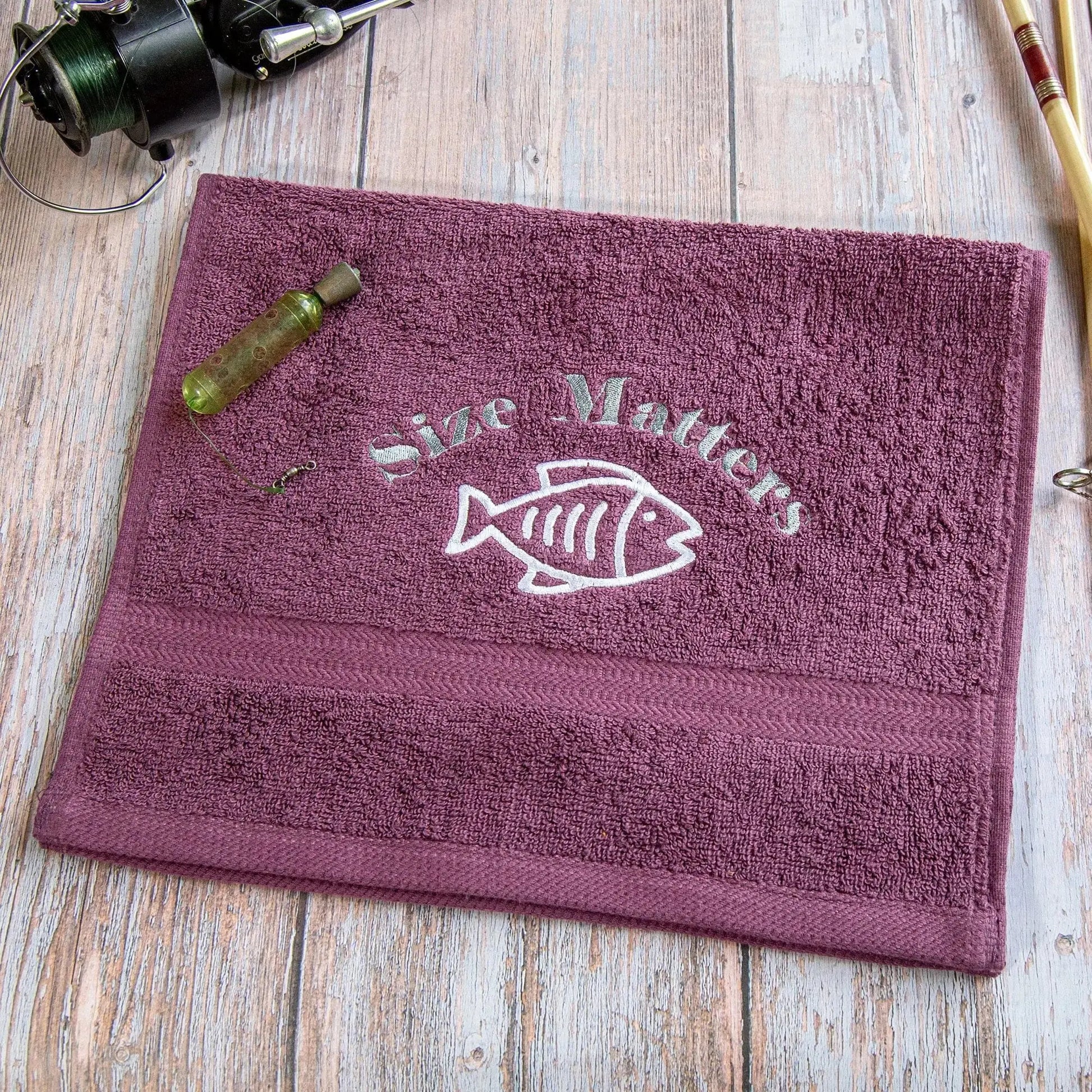 dark purple fishing towel