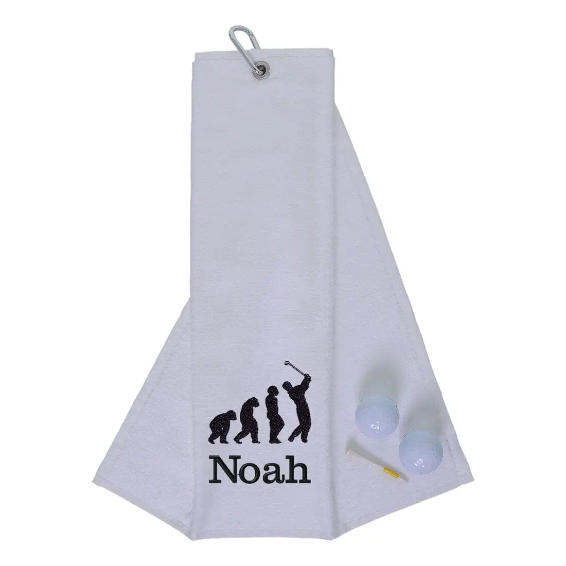 Novelty Golf Towel in white