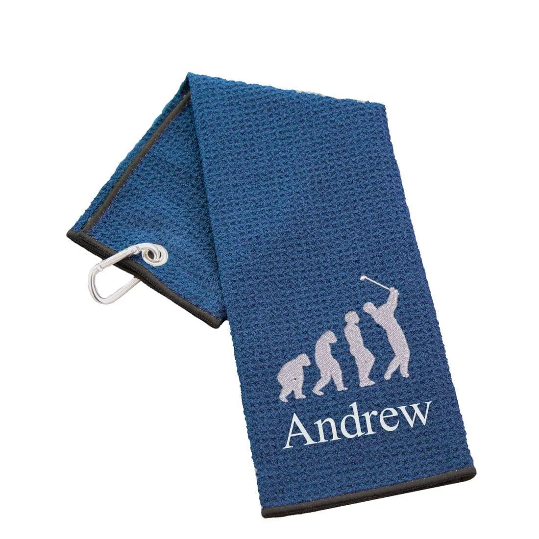 Novelty Golf Towels - Duncan Stewart 1978 Tri-Fold-Waffle-Navy Duncan Stewart 1978