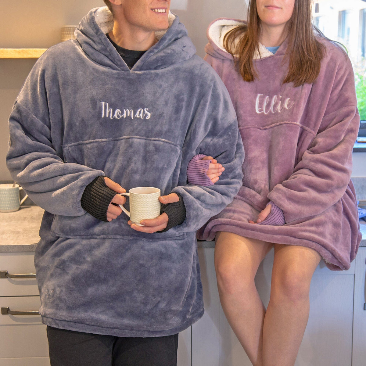 Oversized Sherpa Lined Hoodie