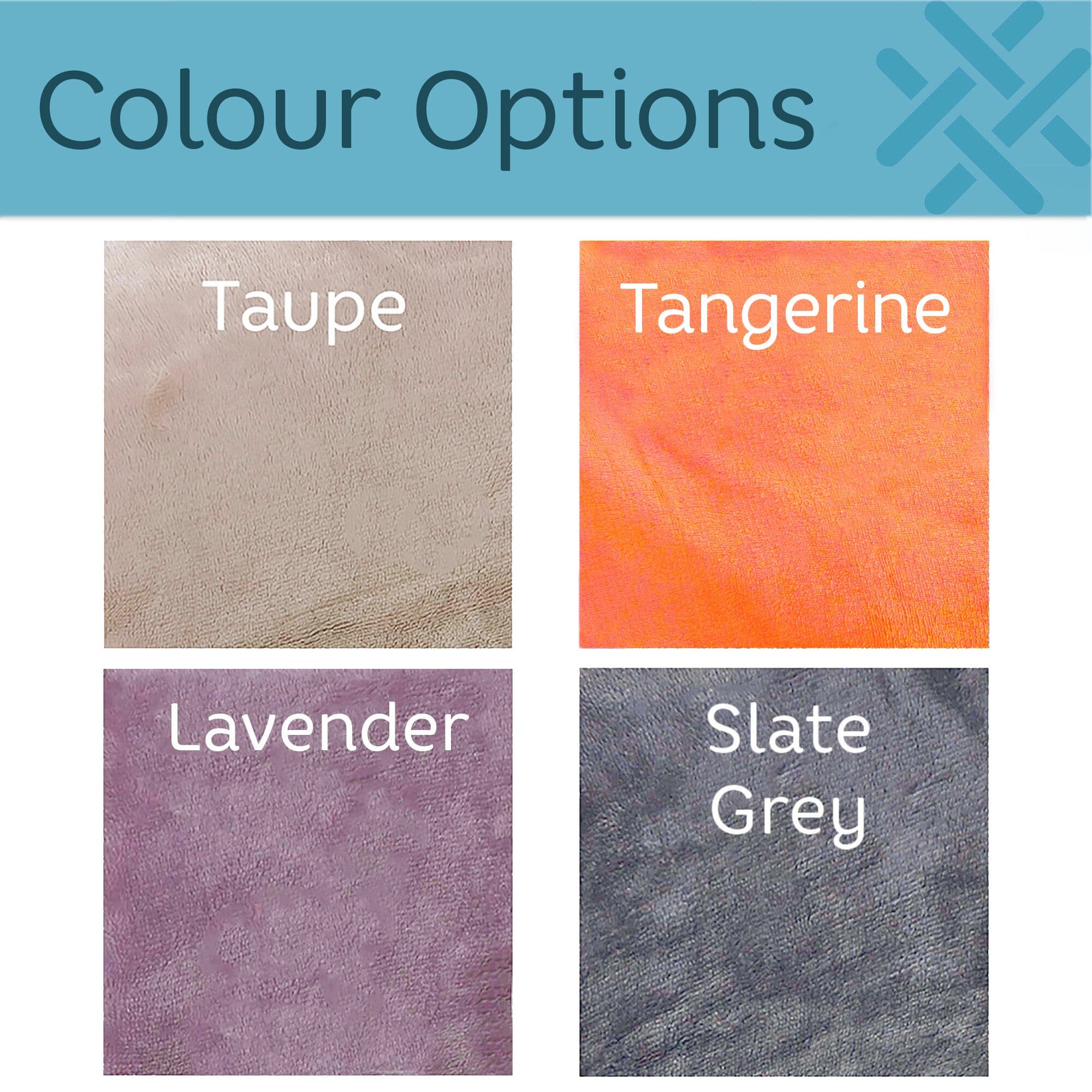 Sherpa hoodie colour options infographic