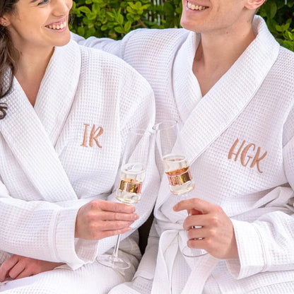 couple wearing the robes