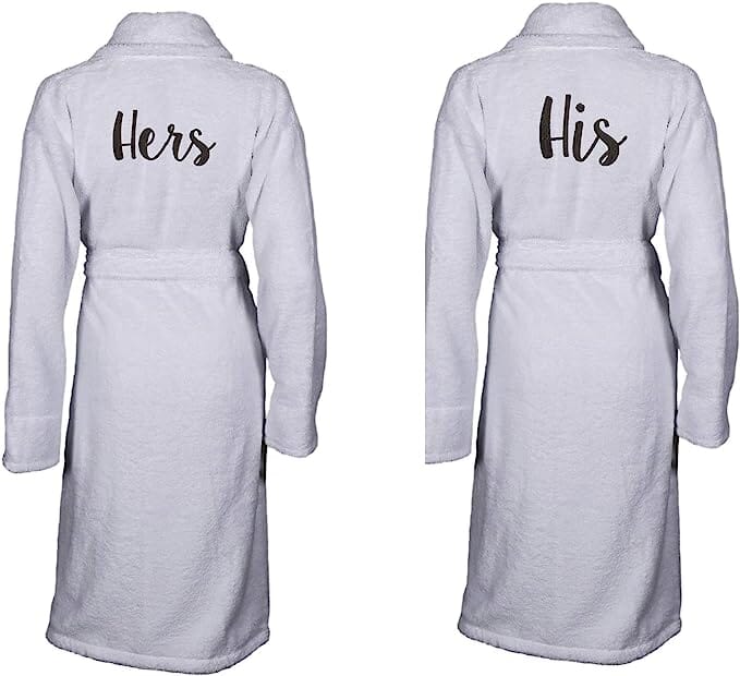 Personalised Back of Robe Egyptian Shawl Collar Bathrobe 550gsm
